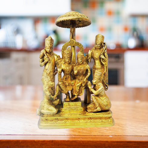 Brass Ram Darbar God Idol Statue 11.24kg